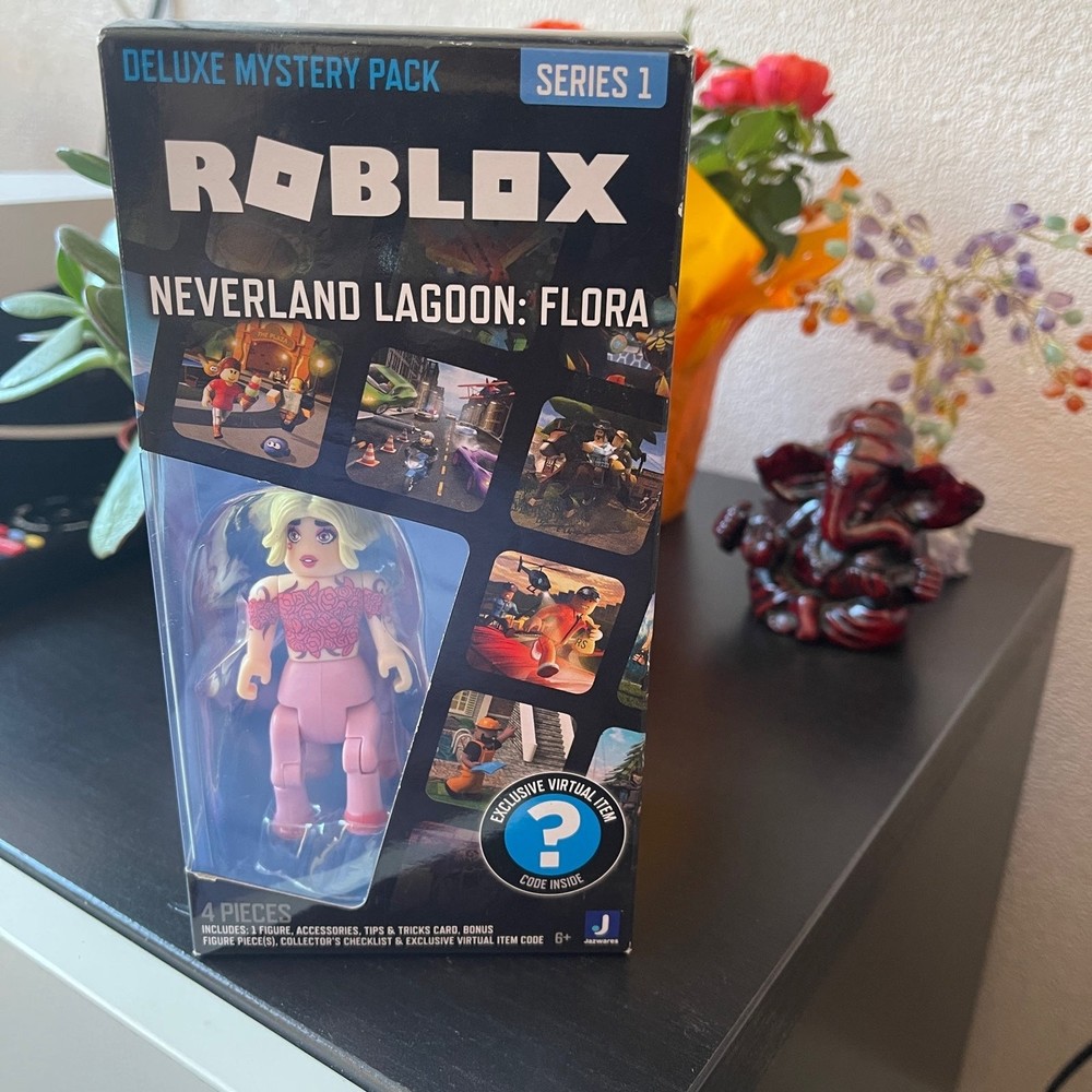 NIB Roblox DELUXE MYSTERY PACK diva NEVERLAND LAGOON FLORA ITEM CODE Sealed